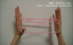 あやとり 四段はしご