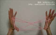 あやとり 四段はしご