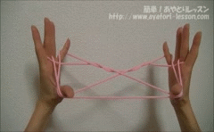 あやとり 四段はしご