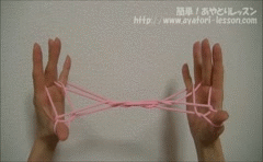 あやとり 四段はしご