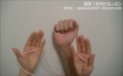 あやとり 手首ぬき